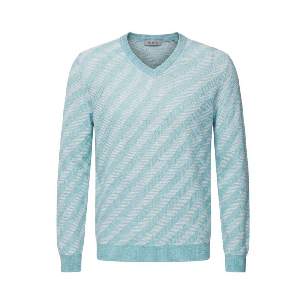 Malo Light Blue Linen Men's Men's Sweater